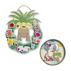 Pokémon Holiday Pins & Wood Wreath Bundle