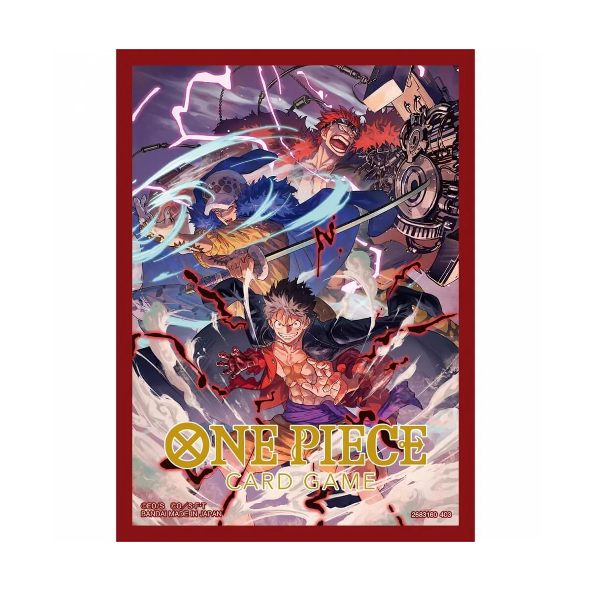 Bandai ONE PIECE Card Game Official Card Sleeve 4 of (Set 4)