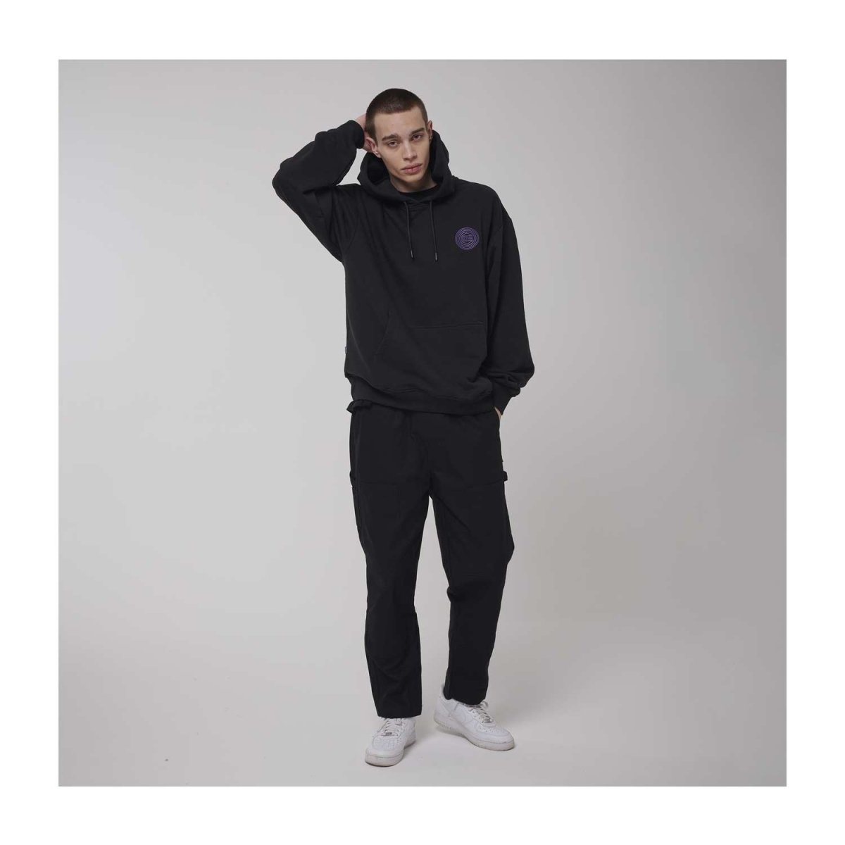 Pokémon × Dolly Noire: Mewtwo Black Hoodie - Adult - Image 4