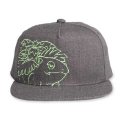 Venusaur Charcoal Flat-Bill Hat (One Size-Adult)