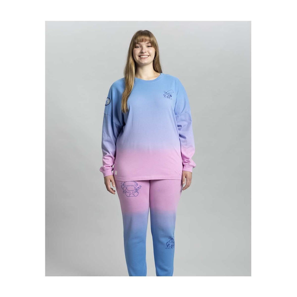 Analog Beats Lo-Fi Loungewear Pink & Blue Long-Sleeve Jersey - Women - Image 3
