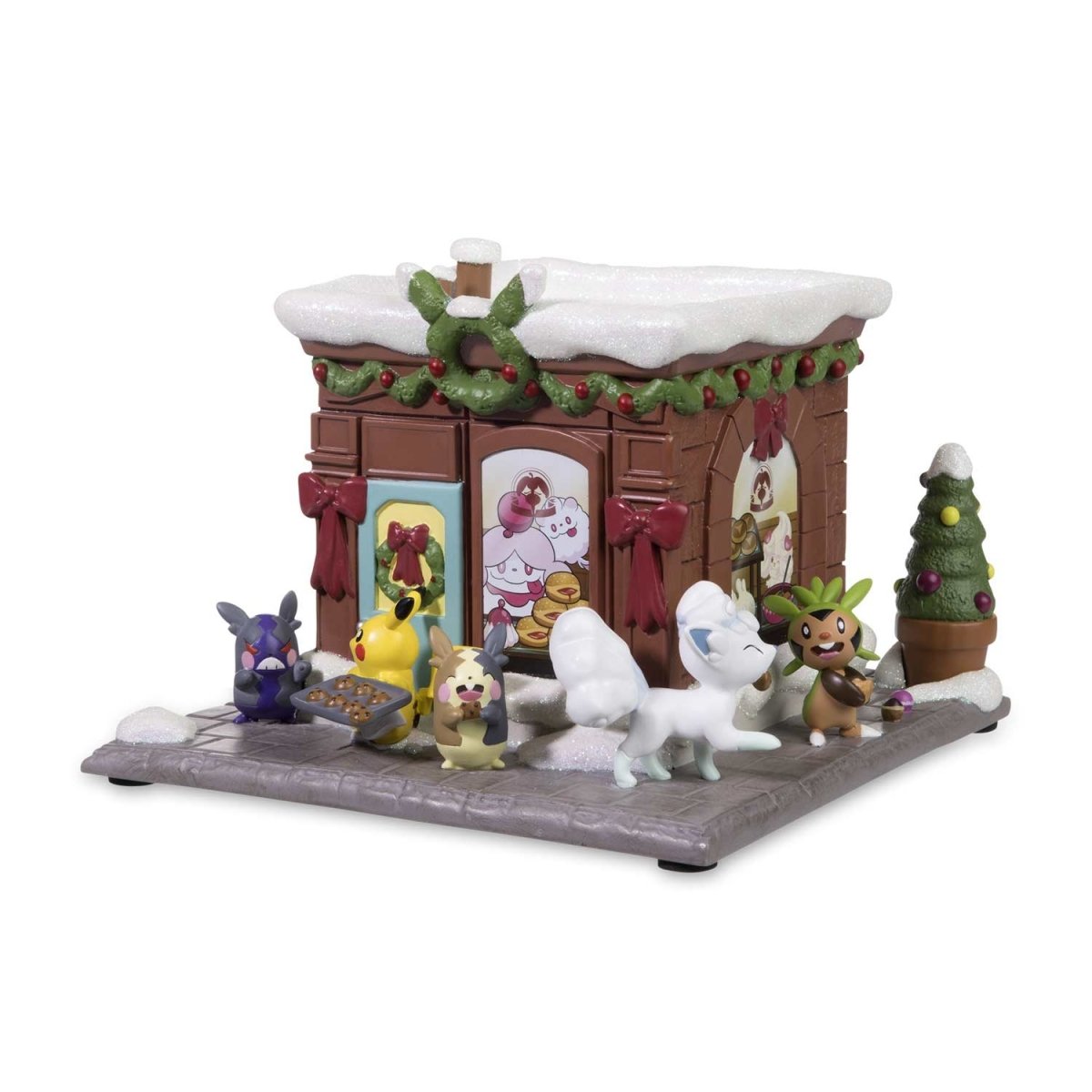 Bounsweet & Steenee Bakery Holiday Pokémon Village Figure - Image 5