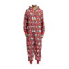 Snorlax Restful in Red Hooded One-Piece Pajamas - Adult