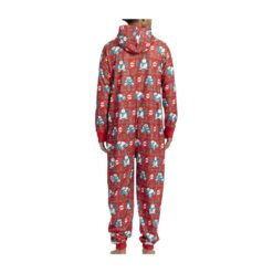 Alternative view of Snorlax Restful in Red Hooded One-Piece Pajamas - Adult